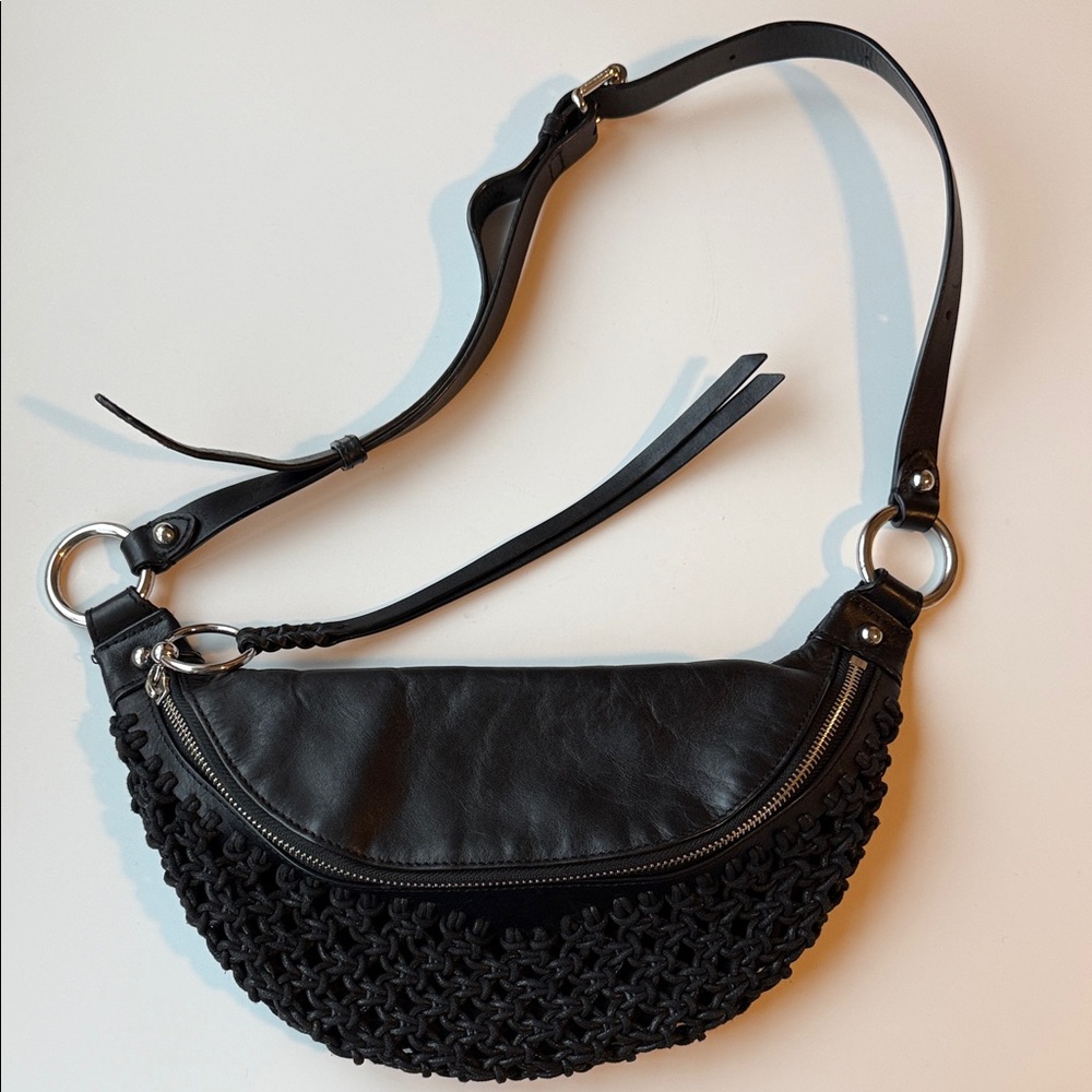 Rebecca Minkoff Wove Crossbody Bag - Black
